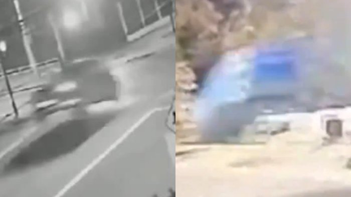 Video captó auto “volando” durante persecución policial a gran velocidad en Puente Alto