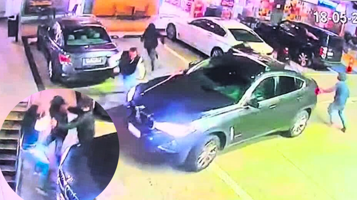 Cámara captó violenta encerrona en Vitacura: Intentaron atropellar a la víctima
