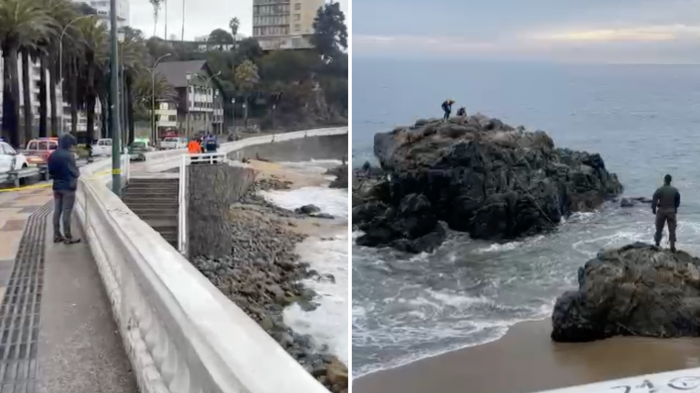 Investigan homicidio en Viña del Mar: Cuerpo fue hallado apuñalado en roqueríos