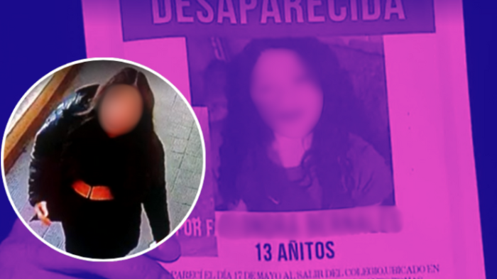 Extraña desaparición de niña de 13 años al salir del colegio: Acusan secuestro con llamadas extorsivas