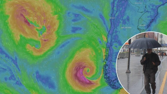 Sigue EN VIVO el avance del ciclón extratropical que ya llegó a Chile