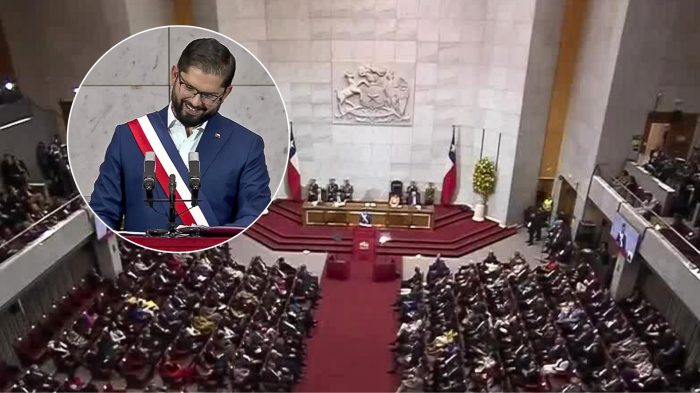 La broma del presidente Boric que hizo reír a invitados a la Cuenta Pública