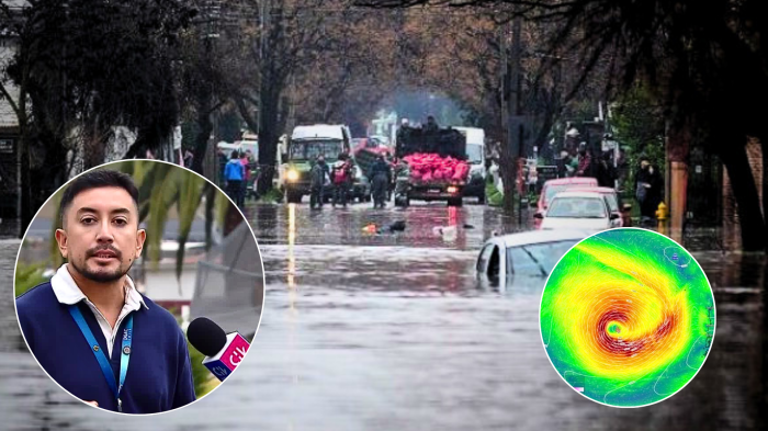 Meteorólogo detalló cuántos milímetros dejará el ciclón extratropical en la zona central