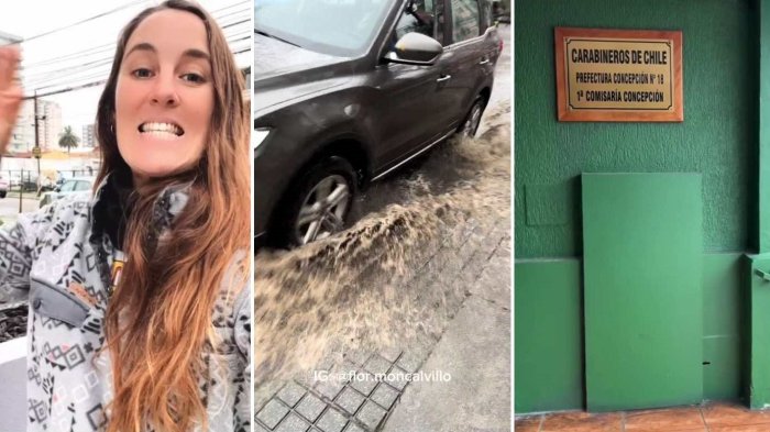 Auto dejó empapada a argentina, intentó denunciar y respuesta de carabineros la descolocó