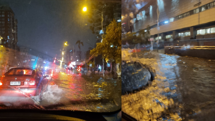 Registran impactantes anegamientos en calles de la región de Valparaíso por sistema frontal