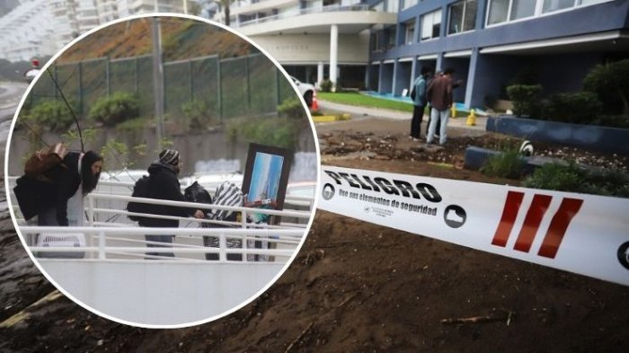 Nuevo socavón en Reñaca: Las imágenes que evidencian los daños al edificio Euromarina II
