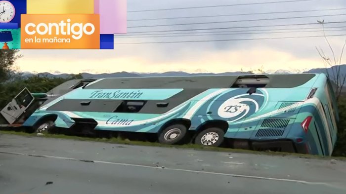 Fatal accidente en ruta 5 Sur: Colisión entre bus y camión dejó un fallecido y 25 heridos
