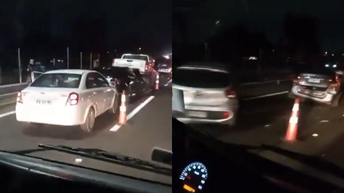 Choque múltiple en Ruta 68 genera alta congestión hacia Santiago: Taco se extiende por 7 kilómetros