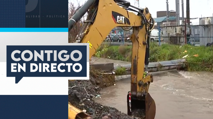 Temor por inminente desborde de canal Santa Marta en Maipú