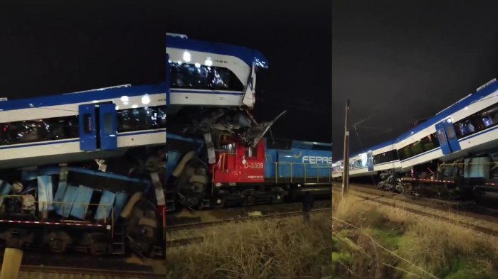 VIDEO | Así terminaron los trenes tras choque de ALTA GRAVEDAD en San Bernardo