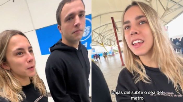 Argentinos en Chile se viralizaron en TikTok por su reacción con Metro de Santiago: “Parece un...”