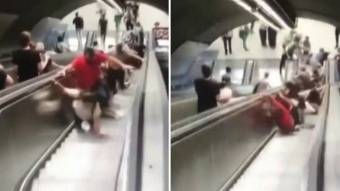 La pesadilla de muchos: Escalera mecánica cambió de sentido y dejó 11 heridos en Metro de Turquía