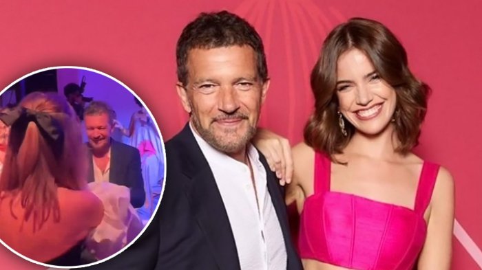 Con los pasos prohibidos: Millaray Viera sorprendió con divertido baile junto a Antonio Banderas