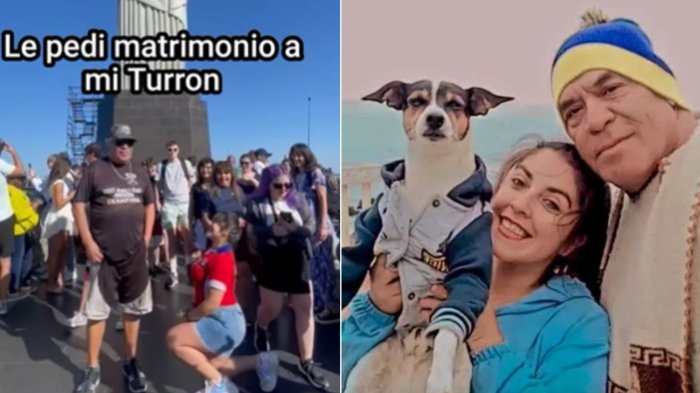 Polola de “Turrón” le pidió matrimonio en medio de la multitud: Así fue la reacción del humorista