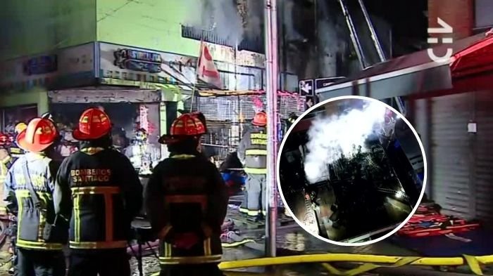 Voraz incendio afectó a tres locales en Barrio Meiggs