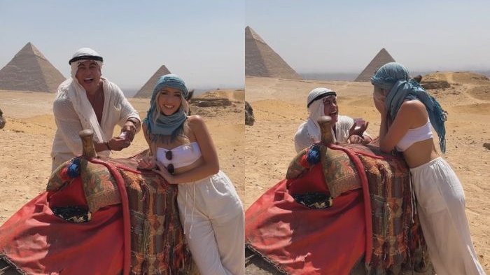 Bruno Zaretti realizó excéntrica pedida de matrimonio con ayuda de Axé Bahía en Egipto