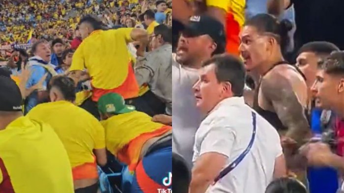 Golpes, empujones y caos: Revelan nuevos videos de confusa pelea entre Colombia y Uruguay