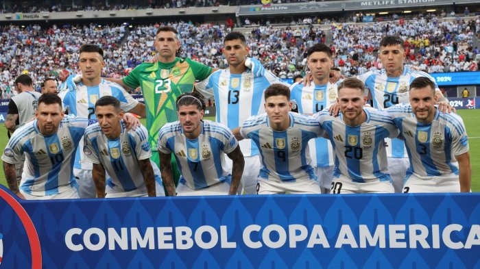 Con Messi y Di María: La formación de Argentina para la final de la Copa América