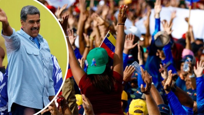 Venezuela: Multitud chavista apoya el cierre de campaña de Nicolás Maduro en Caracas