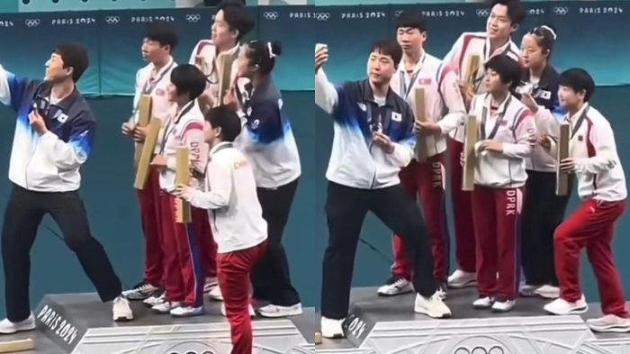 Cómo se gestó la histórica selfie entre atletas de Corea del Norte y del Sur en París 2024