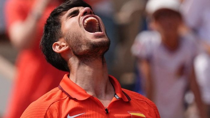 Carlos Alcaraz aplastó a Auger Aliassime y aseguró medalla en los Juegos Olímpicos París 2024