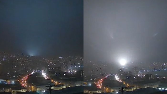 Iluminaron la noche: Captan impresionantes cortocircuitos en Cerro Playa Ancha de Valparaíso