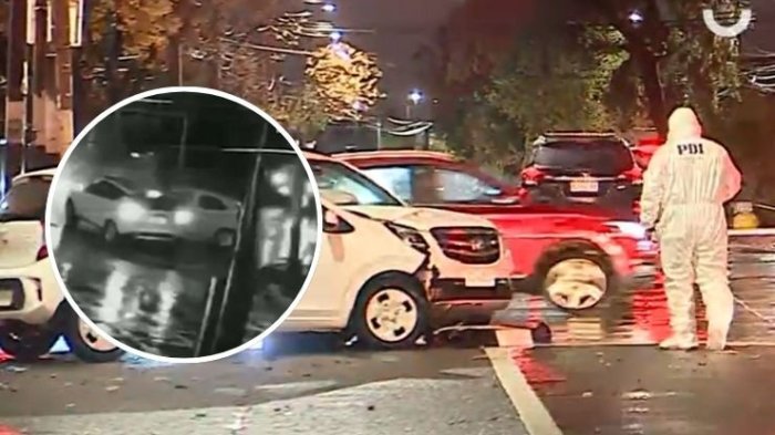 Conductor fue asesinado mientras conducía en Puente Alto: Terminó chocando con poste y un vehículo