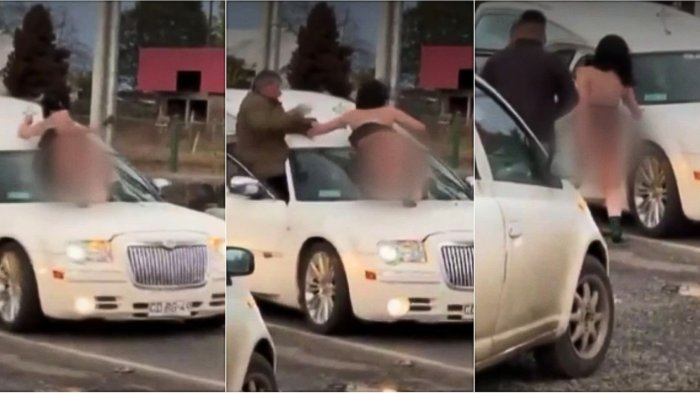 Insólito: Mujer armada y semi desnuda se lanzó sobre carroza fúnebre por supuesta deuda del fallecido