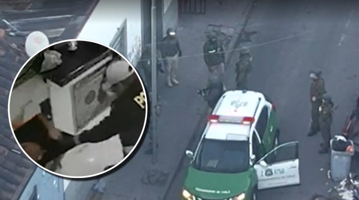 Desbarataron tentáculo de Los Pulpos en Recoleta tras masivo allanamiento en que cayó el líder de la banda