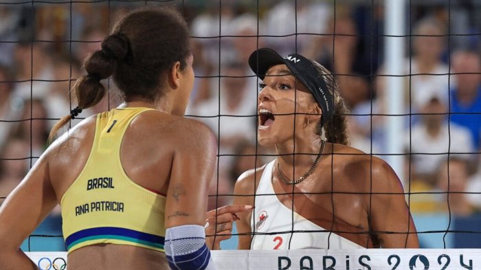 Impensado: La candente discusión en el voley playa de París 2024 que fue solucionada por un DJ