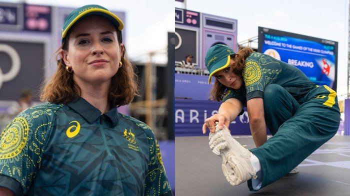 La viral rutina de breaker australiana que bailó como canguro en París 2024: Tuvo cero puntos
