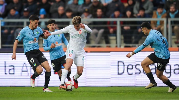 U de Chile liquidó 4-0 a O'Higgins y afianza su lugar en la cima del Campeonato Nacional
