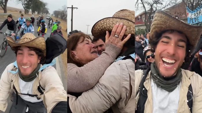 “¡Lo lograste!”: Fede Farrell lloró con especial reencuentro con su familia tras 507 días separados