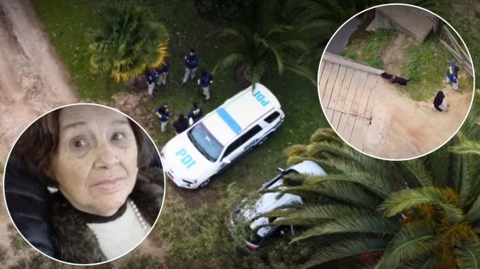 Pesquisan lugares clave: Así es el operativo de PDI en fundo donde desapareció María Elcira