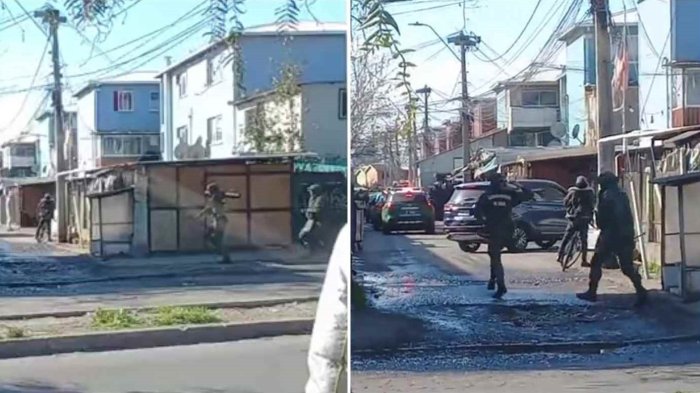 Balacera en Puente Alto: Videos muestran intervención de Carabineros en Bajos de Mena tras enfrentamiento