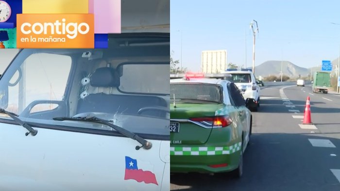 Conductor de camión fue baleado en Costanera Norte: Condujo hasta servicentro y avisó a Carabineros