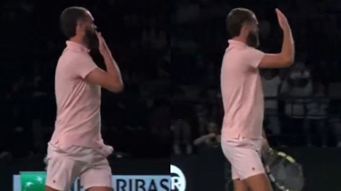 Otro escándalo en el tenis: Polémico francés perdió en 37 minutos y se fue tirando besos al público