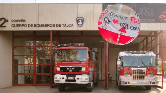 ¿Apagará su llama de amor? Suspenden a voluntario de bomberos tras pedir pololeo usando un carro bomba