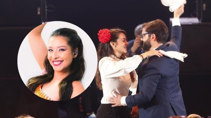 ¿Lo notaste? Así fue el rol de María José Quintanilla en tradicional “zapateo” de pdte. Boric