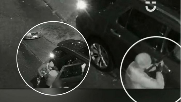 Minutos de terror: El escalofriante video de encerrona con arma de guerra a familia en La Florida