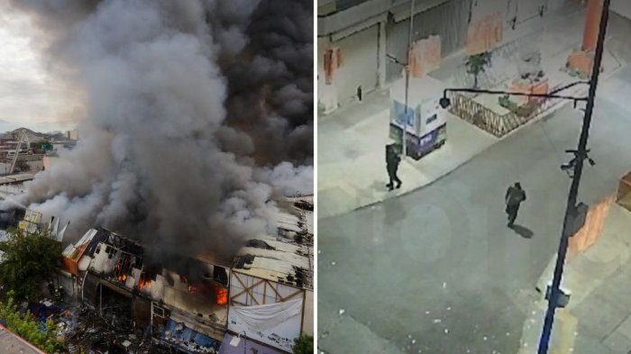 Video clave: Muestran particular reacción de guardias previo a robo e incendio en Barrio Meiggs