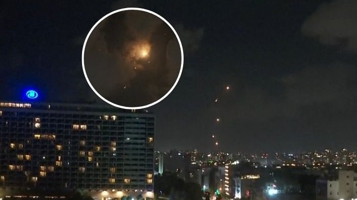 Israel activó domo de hierro en respuesta a ataque de Irán: Misiles están explotando en el aire