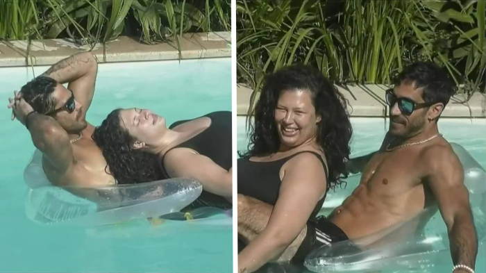 ¡Sigue a flote el kayak! Pedro y Michelle tuvieron coqueto acercamiento en la piscina de Gran Hermano