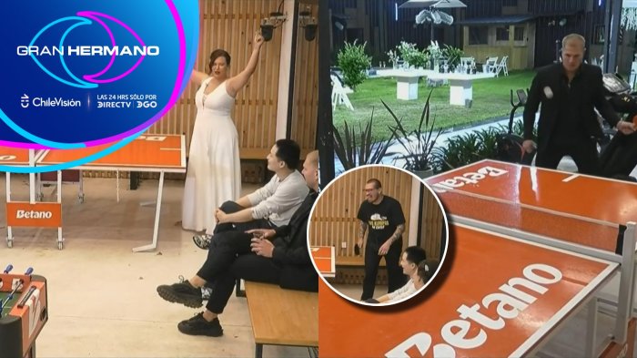 ¡Reñido partido! Michelle y Felipe desafiaron a Michaux a divertido duelo de ping pong