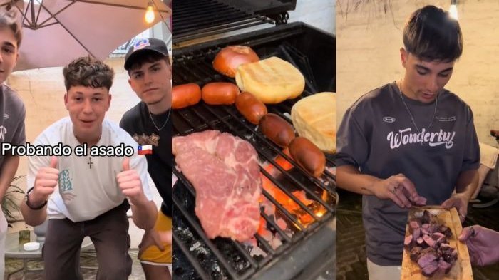 Españoles en Chile hicieron un asado por primera vez y esta fue su reacción: “Si está mal...”