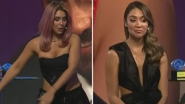 ¿Lo notaste? Los polémicos gestos de Chama por baile de Carlyn tras su eliminación en los GH Awards