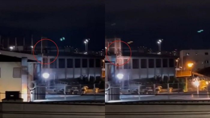 Captan descarado intento de fuga de reo en Santiago 1: Lo pillaron encaramado al techo