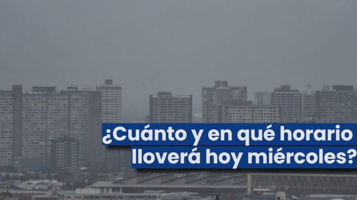 Otro golpe a los veranistas: ¿En qué horarios lloverá hoy miércoles en Santiago y la Región Metropolitana?