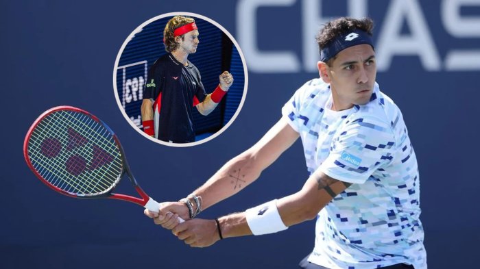 Alejandro Tabilo no pudo ante Andrey Rublev y se despidió del ATP 500 de Basilea