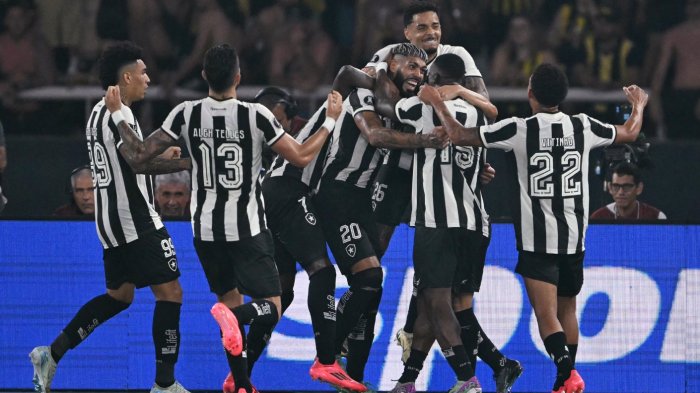 Botafogo arrasó a Peñarol en Brasil y puso un pie en la final de la Copa Libertadores